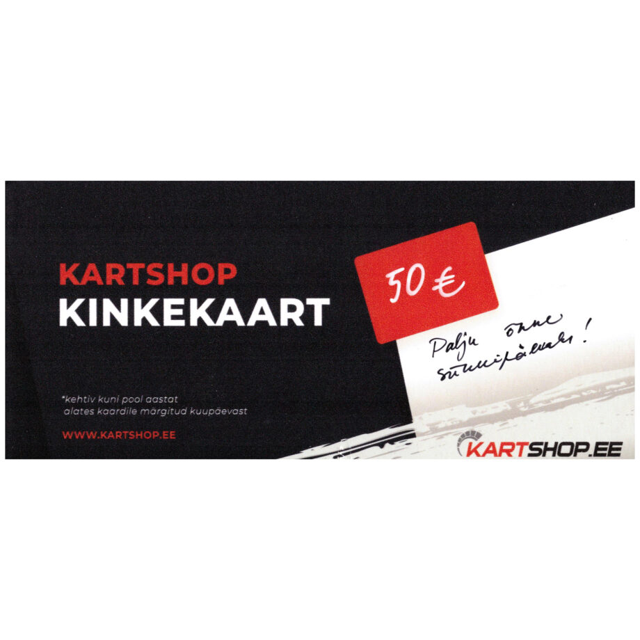 Kartshop kinkekaart