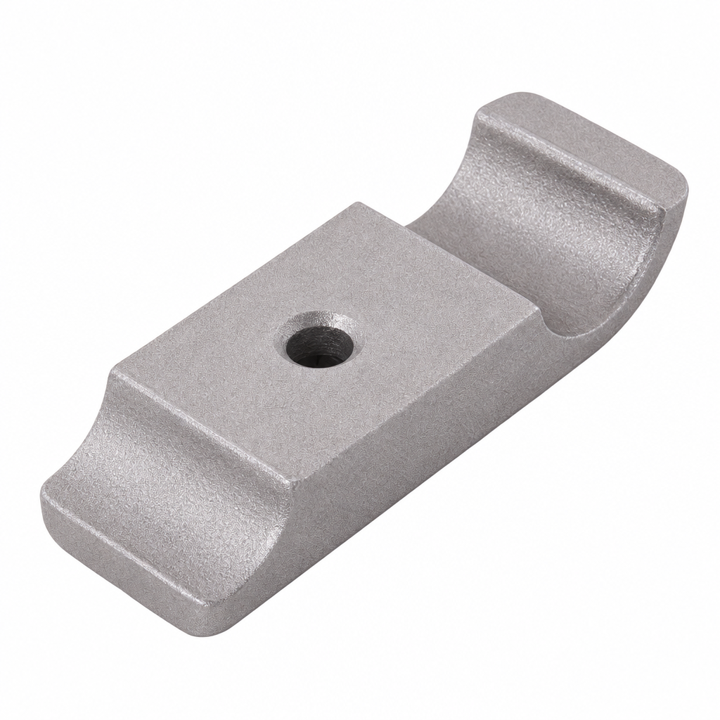Mootori kinnitusplaat, 1 kruvi, 92 x 32 mm, tagumine, alumiinium