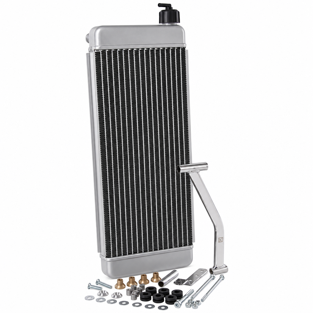 Radiaator komplektis kinnitusdetailidega, 470 x 195 mm